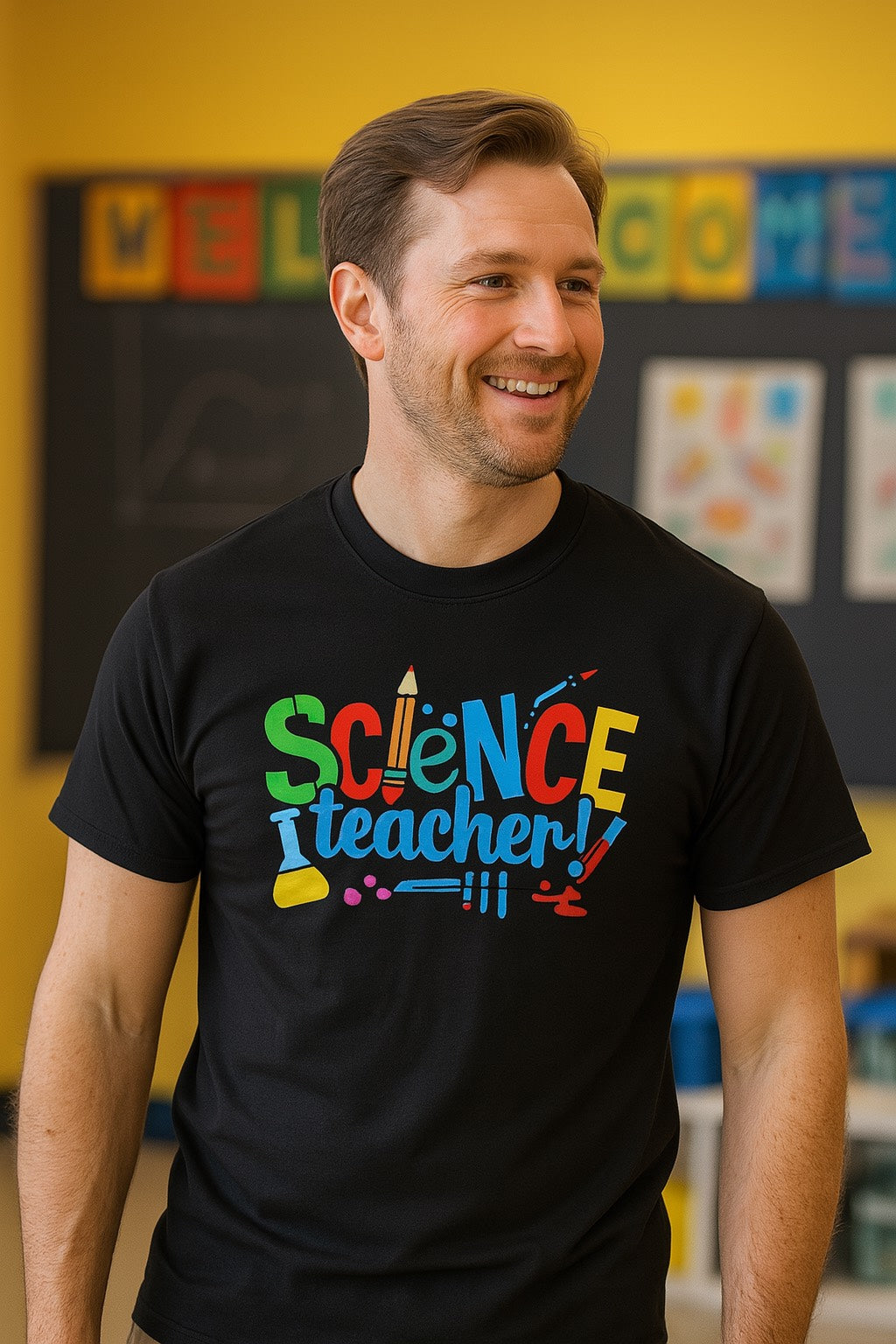 Colorful Science Teacher T-Shirt